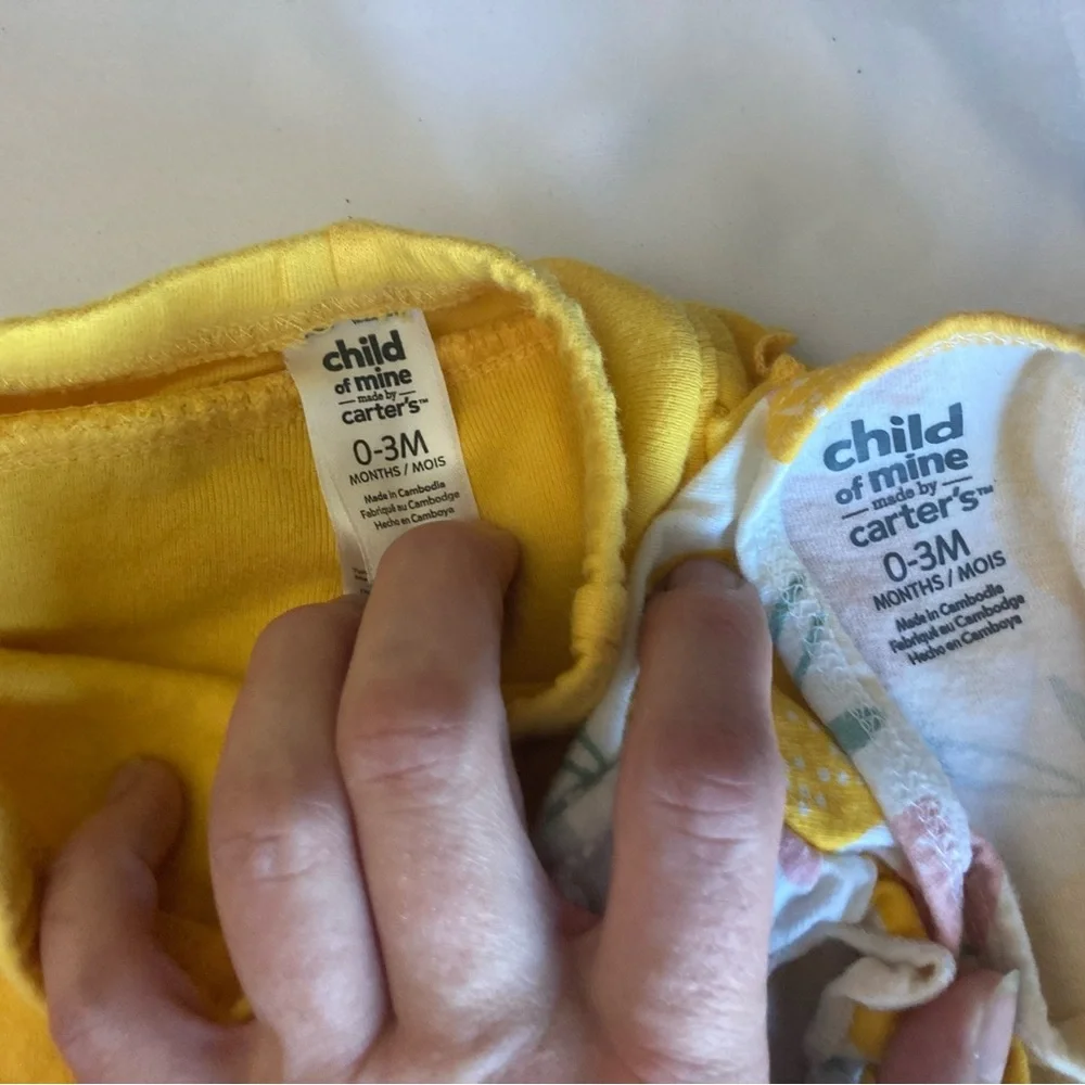 Carter's 0-3 month Lemon Matching Set